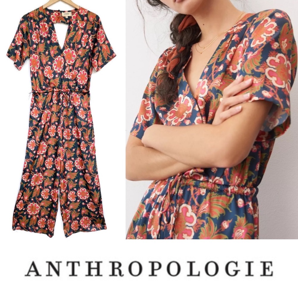 Anthro x Porridge Elowen Wide-Leg Jumpsuit Sm NWT